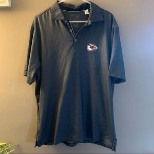 Tommy Bahama Kansas City Chiefs Polo - Grey - Large - AMAZING condition!